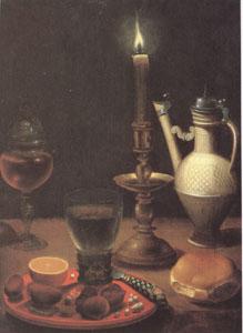 Gottfried Von Wedig Still Life with a Candle (mk05) oil painting image